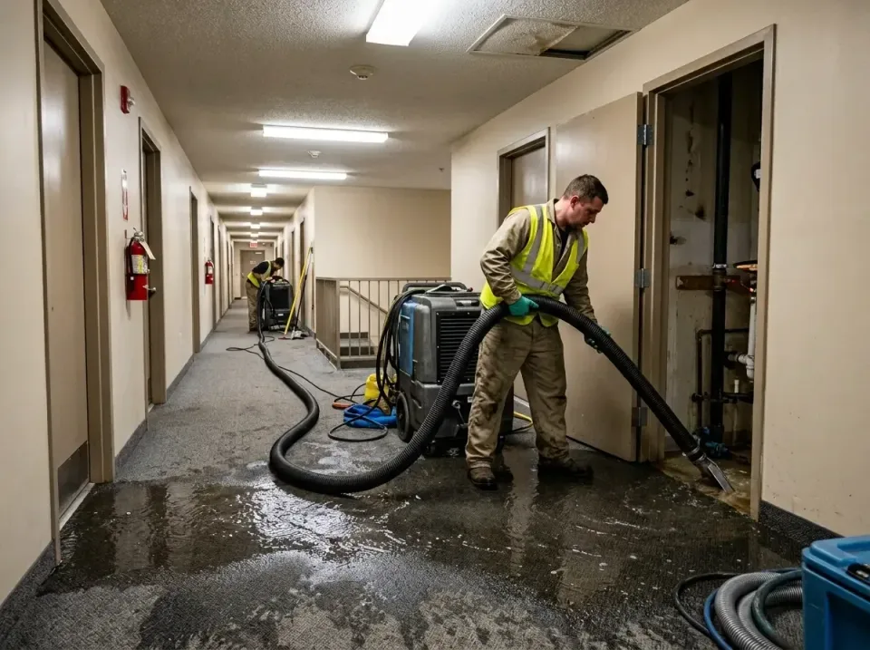 multi-unit-apartment-hallway-f-005 — frequently asked questions, Emergency Burst Pipe Water Extraction & Removal in Colleged…